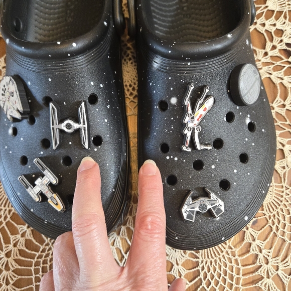 Star Wars X Crocs Clogs - Black Galaxy Print And Themed Jibbitz Size M-7 W-9 main image 6